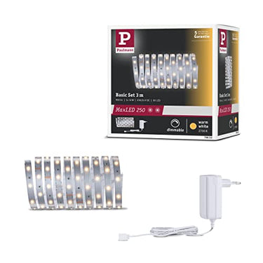 Paulmann MaxLED 250 Basisset, unbeschichtet, 3m, IP20, 12W, Warmweiß im Sale